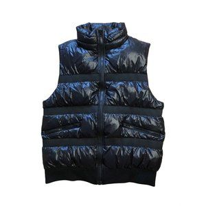 John Lawrence Sullivan Black Nylon Down Jacket Puffer Vest Rare Size Medium 42